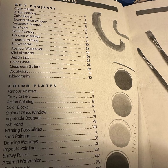 Vintage Art Pain Workbook Instructional Classical Painting Art Project Books - Picture 8 of 10